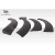 2003-2006 Porsche Cayenne G-Sport Wide Body Rear Fender Flares - 6 Piece - image 7
