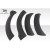 2003-2006 Porsche Cayenne Duraflex G-Sport Wide Body Rear Fender Flares - 6 Piece - image 10
