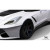 2014-2019 Chevrolet Corvette C7 Gran Veloce Wide Body Front Fender Flares- 2 Piece - image 3