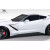 2014-2019 Chevrolet Corvette C7 Duraflex Gran Veloce Wide Body Side Skirts- 2 Piece