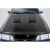 1987-1993 Ford Mustang Heat Extractor Carbon Fiber Hood - image 1