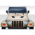 1997-2006 Jeep Wrangler Power Dome Hood - 1 Piece - image 1