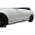 2008-2014 Mercedes C Class W204 W-1 Side Skirts Rocker Panels - 2 Piece - image 1
