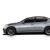 2007-2009 Infiniti G Sedan Polyurethane Vortex Side Add Ons Spat Extensions - 2 Piece (S) - image 7