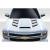 2014-2015 Chevrolet Silverado Duraflex Viper Look Hood - 1 Piece - image 1