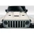 2018-2025 Jeep Wrangler JL Gladiator JT Hellcat Look Hood - 1 Piece - image 3