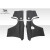 1989-1994 Nissan Skyline 4DR R32 Duraflex X Factor Rear Fender Flares - 4 Piece - image 3