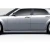 2005-2010 Chrysler 300 300C Bomber Side Skirts Rocker Panels - 2 Piece - image 3