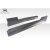 1989-1994 Nissan 240SX S13 Duraflex V Speed Wide Body Side Skirt Rocker Panels - 2 Piece - image 10