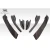 2013-2020 Scion FR-S Toyota 86 Subaru BRZ GT500 V2 Canards - 6 Piece - image 5