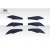 2013-2020 Scion FR-S Toyota 86 Subaru BRZ GT500 V3 Rear Bumper Canards - 6 Piece - image 5