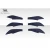 2013-2020 Scion FR-S Toyota 86 Subaru BRZ GT500 V3 Rear Bumper Canards - 6 Piece - image 10