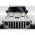 2018-2025 Jeep Wrangler JL Gladiator JT Viper Look Hood - 1 Piece - image 1