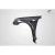 2006-2007 Subaru Impreza WRX STI 4DR C Speed 20mm Front Fenders - 2 Piece - image 6