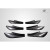 2013-2020 Scion FR-S Toyota 86 Subaru BRZ Carbon Creations GT500 V3 Rear Bumper Canards - 6 Piece - image 3
