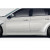 2008-2010 Subaru Impreza 2008-2011 Impreza WRX 4DR 5DR Duraflex MSR Side Skirts - 2 Piece - image 1