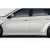 2008-2010 Subaru Impreza 2008-2011 Impreza WRX 4DR 5DR MSR Side Skirts - 2 Piece - image 1