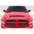 2002-2008 Dodge Ram 1500 2500 3500 Demon Look Hood - 1 Piece - image 1