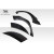 2011-2013 Kia Optima CPR Wide Body Rear Fender Flares - 6 Piece - image 6
