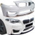 ModeloDrive FRP Type-M4 Style Front Bumper and Lip 2pc > BMW 5-Series F10 2011-2016 > 4dr
