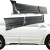 FRP WAL BISO Side Skirts & Door Caps 6pc > Lexus RX350 2010-2013 - image 1