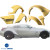 ModeloDrive FRP SDAS Wide Body Fender Flares Set 8pc > Nissan 350Z (Z33) 2003-2008 - image 4