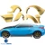 FRP SDAS Wide Body Fender Flares Set 8pc > Nissan 350Z (Z33) 2003-2008 - image 18