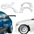 FRP MSV Wide Body 40/65 Fender Flare Set 8pc > Lexus IS300 2000-2005> 4dr - image 1