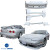 FRP Type-X Integrated Body Kit 6pc > Nissan 240SX 1989-1994 > 3dr Hatch - image 2