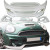 FRP DUAG Front Bumper 3pc > Mini Mini Cooper F56 F57 2014-2020 - image 6