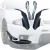 Carbon Fiber BORD Front Bumper Canards 4pc > Nissan Skyline (R33) GTR 1995-1998 - image 1