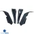 Carbon Fiber BORD Front Bumper Canards 4pc > Nissan Skyline (R33) GTR 1995-1998 - image 12