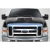 2008-2010 Ford Super Duty F250 F350 F450 GT500 V2 Hood - 1 Piece - image 2