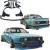 FRP TKYO Wide Body Kit w Wing 10pc > BMW 318i 1984-1992> 2dr Coupe - image 1