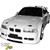 VSaero FRP RIEG DTM Wide Body Front Bumper > BMW 3-Series 325i 328i E36 1992-1998 > 2dr Coupe