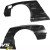 VSaero FRP TKYO Wide Body 70mm Fender Flares (rear) 2pc > BMW 3-Series 325i 328i E36 1992-1998 > 2dr Coupe - image 12