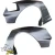 FRP TKYO Wide Body Fender Flares (rear) 60mm > BMW 325Ci 330Ci (E46) 1999-2005 > 2dr Coupe - image 13