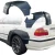 FRP TKYO V1 Wide Body Fender Flares (rear) > BMW 325i 330i (E46) 1999-2005 > 4dr Sedan - image 1