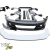 FRP TKYO Wide Body Kit w Wing 13pc > Honda Civic EG 1992-1995 > 3dr Hatchback - image 6