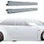 FRP MAM Wide Side Skirts 2pc > Honda Civic EK 1996-2000 > 3dr Hatchback - image 1