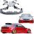 VSaero FRP MAM Wide Body Kit 8pc for Honda Civic EK 1999-2000 > 3dr Hatchback - image 2