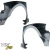 FRP MAM Wide Body Kit /w Wing 9pc > Honda Civic EK 1999-2000 > 3dr Hatchback - image 40
