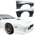 FRP TDES Wide Body Fenders (front) 25mm > Mazda RX-7 (FC3S) 1986-1992 - image 1