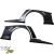 FRP VOLT Wide Body Fenders (rear) 4pc > Mitsubishi Evolution EVO8 EVO9 CT9A 2003-2006 - image 20