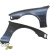 FRP MSPO Wide Body Fenders (front) 25mm > Nissan 240SX (S14) 1995-1996 - image 10