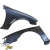 FRP MSPO Wide Body Fenders (front) 25mm > Nissan 240SX (S14) 1997-1998 - image 30
