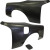 FRP MSPO Wide Body Fenders (rear) w cap 30mm > Nissan 240SX (S14) 1995-1998 - image 5