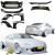 FRP TKYO Wide Body Kit w Wing 10pc > Nissan 350Z (Z33) 2003-2008 - image 3