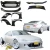 FRP TKYO Wide Body Kit w Wing 10pc > Nissan 350Z (Z33) 2003-2008 - image 3