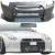 FRP LBPE v1 Wide Body Front Bumper w Lip > Nissan GT-R GTR (R35) 2009-2017 - image 1